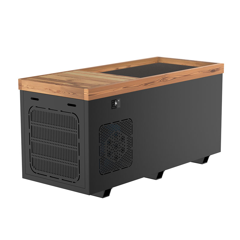 Ruostumattomasta teräksestä valmistettu kylmävesiallas Ruostumattomasta teräksestä valmistettu kylmävesiallas