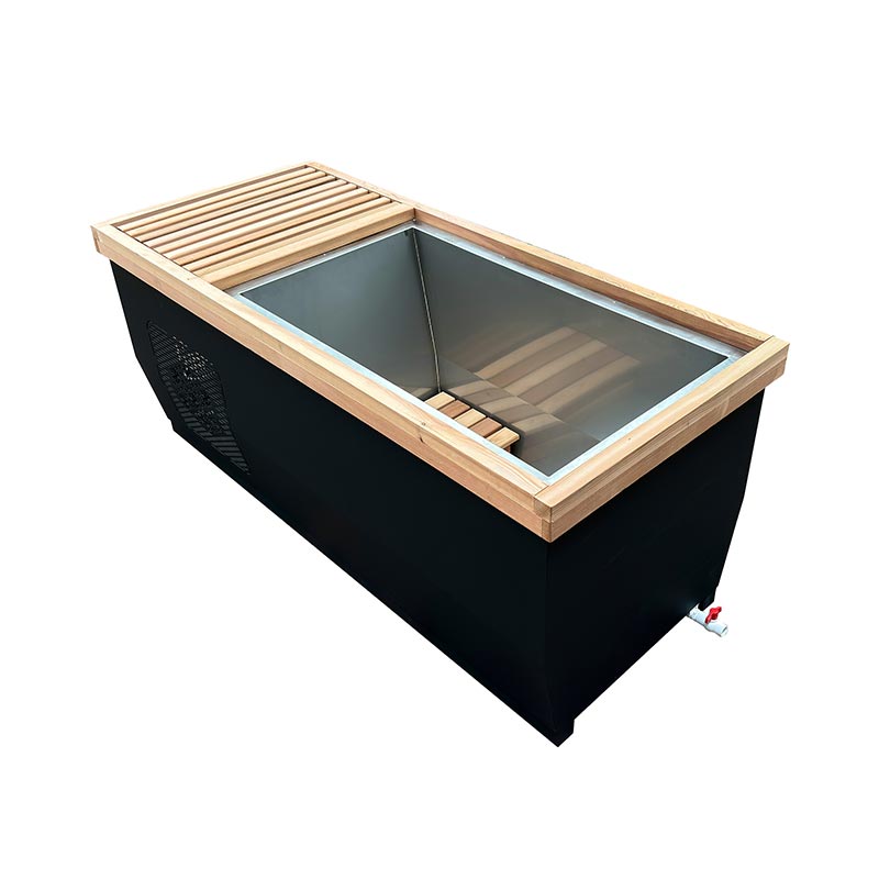 Canadian Red Cedar Ice Bathtub with 304 Stainless Steel