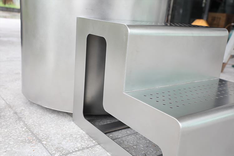 Full 304 Stainless Steel Round Cold Plunge Tub