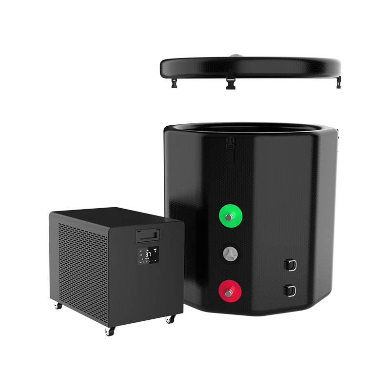 Puhallettava jään syöksy kylmän kylpylän palautumiseksi Puhallettava jään syöksy kylmän kylpylän palautumiseksi